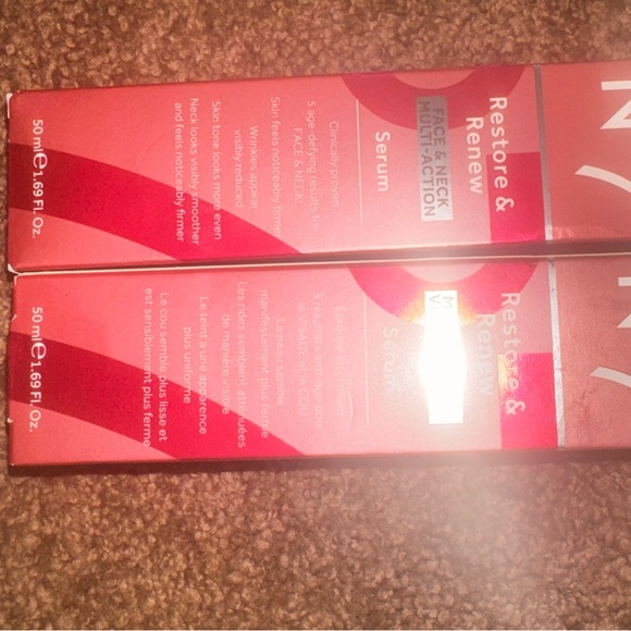 2 NIB No7 RESTORE & RENEW FACE/NECK SERUM - Picture 3 of 4